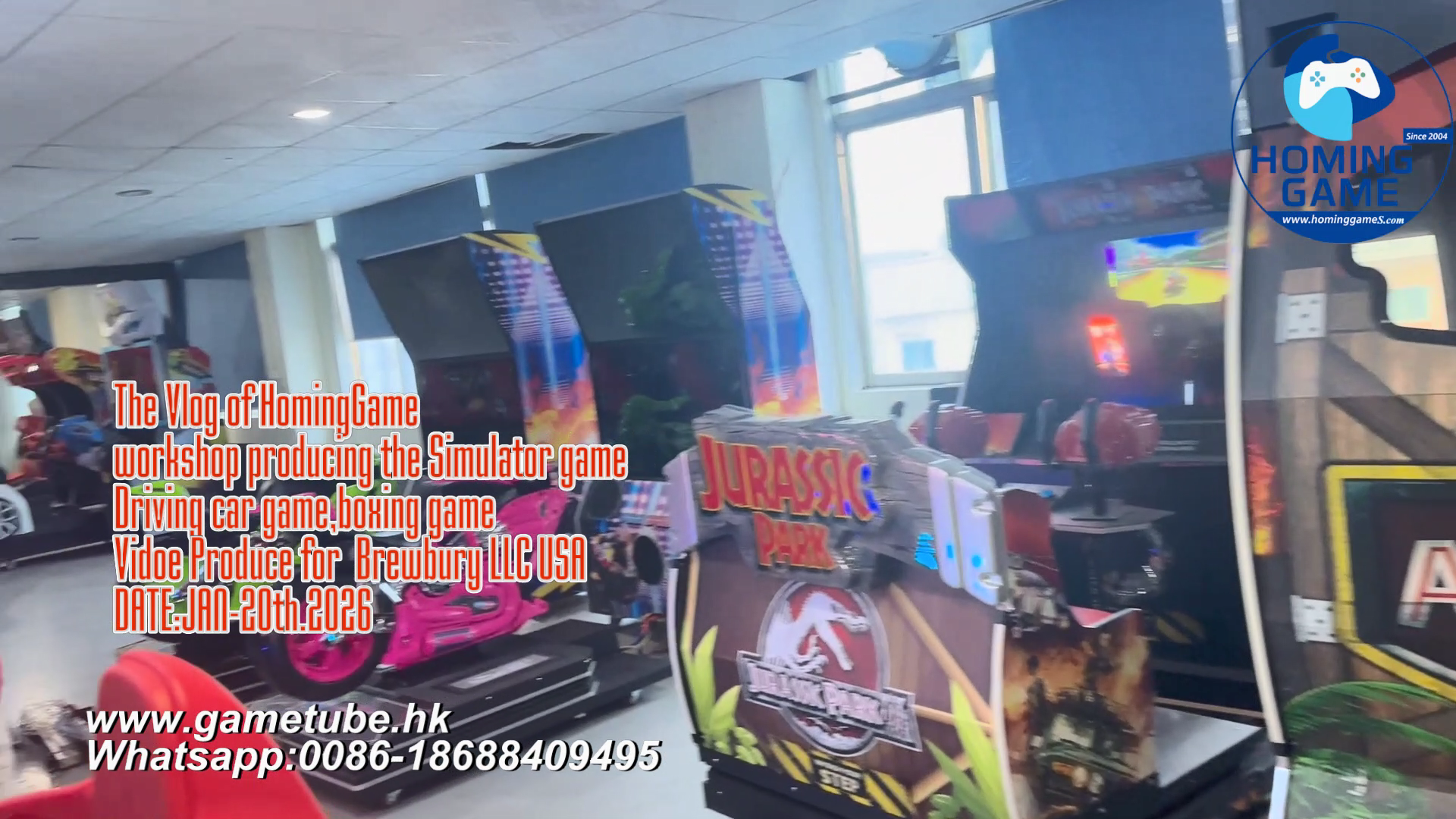 HomingGame Factory Workshop Vlog | Producing Mario Kart GP, Moto Racing & Boxing Arcade Game Machines for Brewbury LLC USA | Jan 20, 2026 HomingGame Factory Workshop Vlog | Producing Mario Kart GP, Moto Racing & Boxing Arcade Game Machines for Brewbury LLC USA | Jan 20, 2026