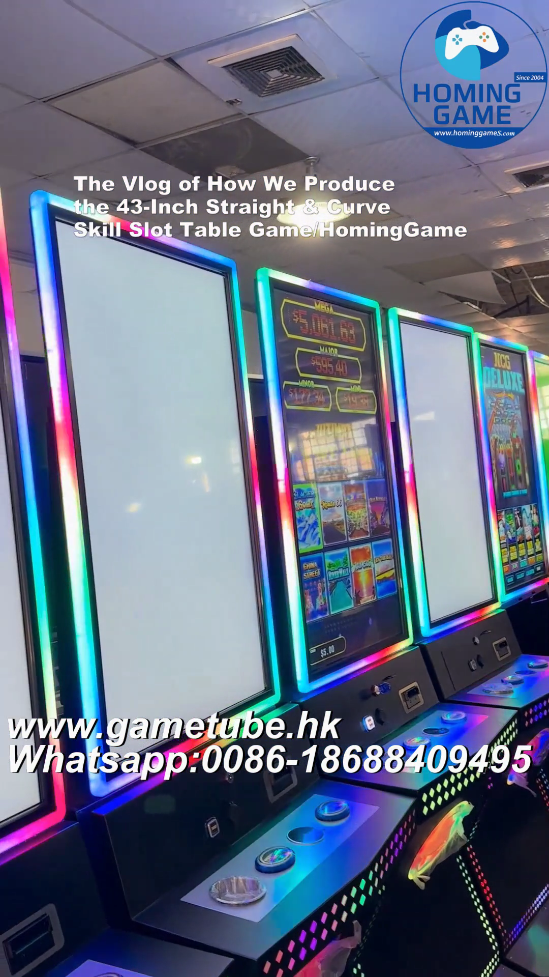 The Vlog of  Inside HomingGame Factory: How We Produce the 43-Inch Straight & Curve Skill Slot Table Game
