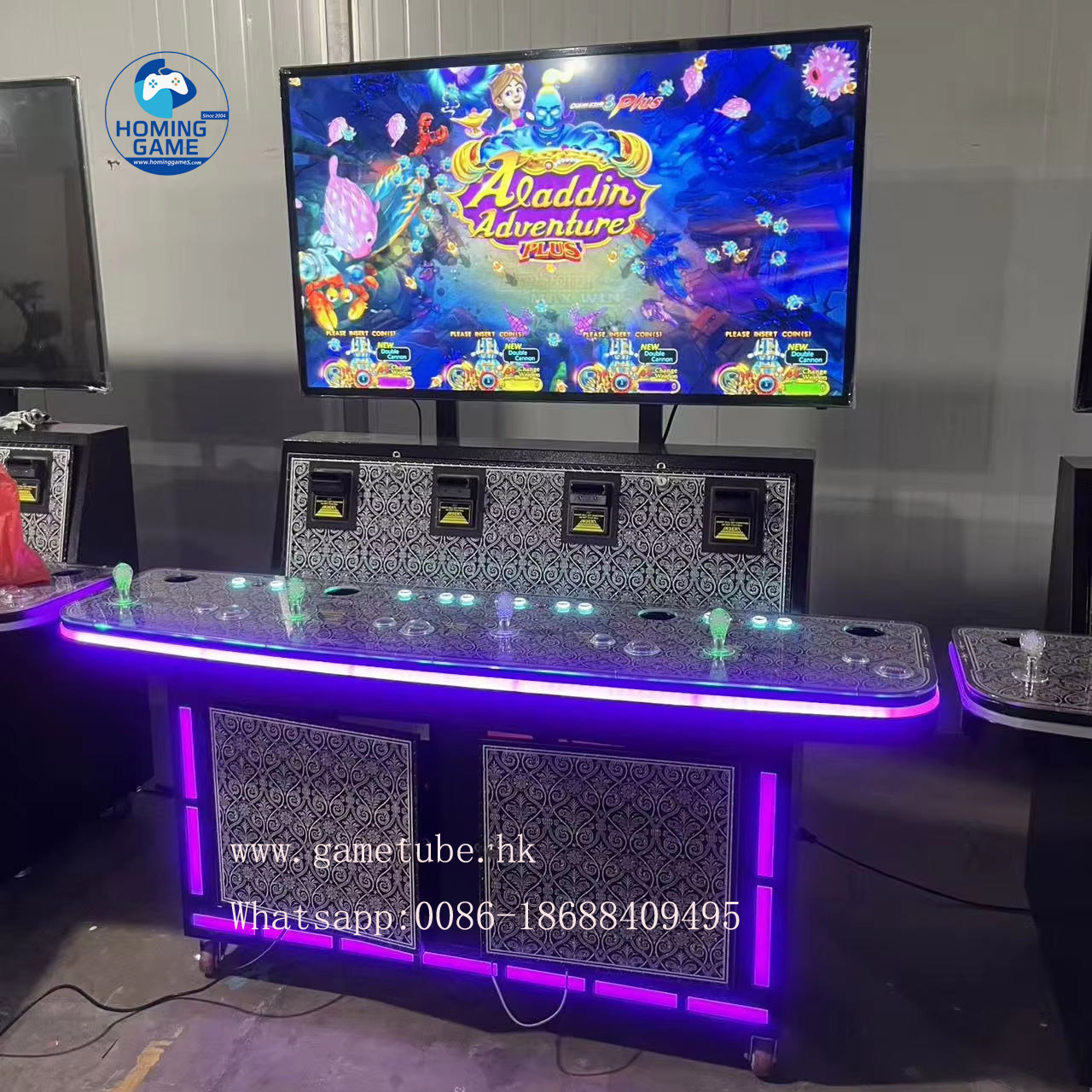 HomingGame Factory USA Hot Sale 4 Player Ocean King 3 Plus Fish Table Arcade Game Machine - High Profit Skill-Based Video Redemption Shooting Game HomingGame Factory USA Hot Sale 4 Player Ocean King 3 Plus Fish Table Arcade Game Machine - High Profit Skill-Based Video Redemption Shooting Game