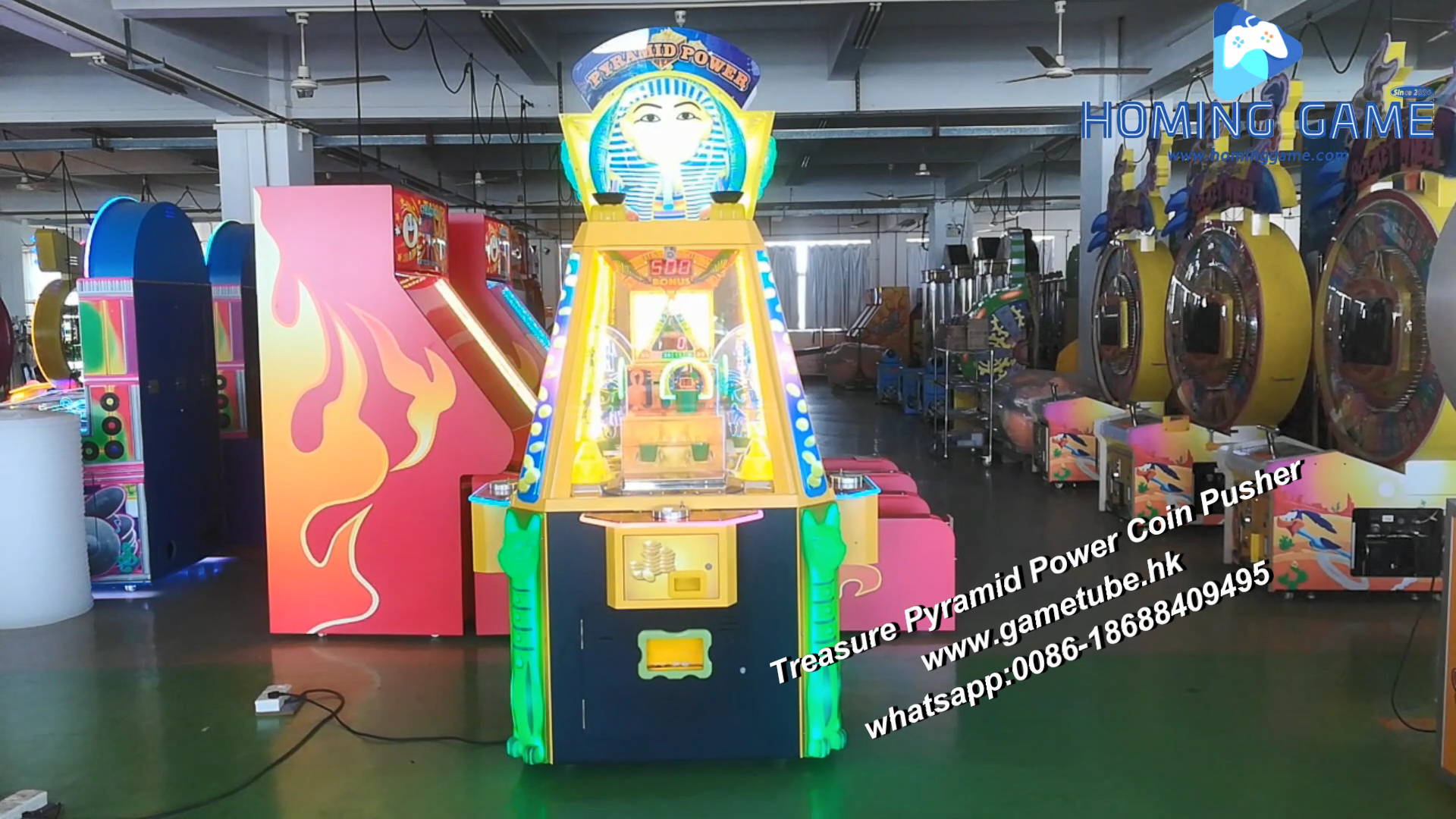 USA Hot Sale Treasure Pyramid Power Coin Pusher Arcade Game Machine by HomingGame#coinpushers USA Hot Sale Treasure Pyramid Power Coin Pusher Arcade Game Machine by HomingGame#coinpushers