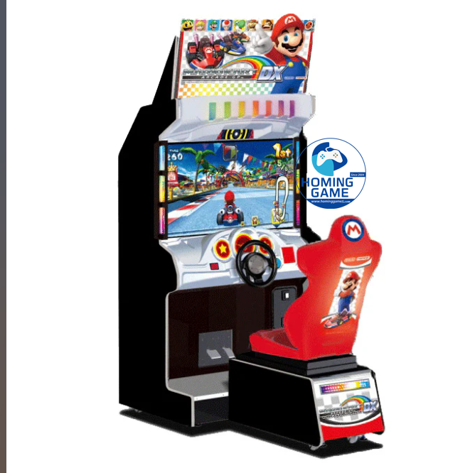 2026 HomingGame Mario Kart GP DX Arcade Racing Machine | 42″ HD Linkable Multiplayer Kart Racer | Commercial Arcade Driving Game
