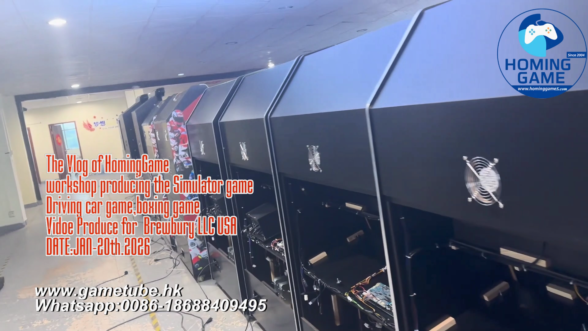 HomingGame Factory Workshop Vlog | Producing Mario Kart GP, Moto Racing & Boxing Arcade Game Machines for Brewbury LLC USA | Jan 20, 2026 HomingGame Factory Workshop Vlog | Producing Mario Kart GP, Moto Racing & Boxing Arcade Game Machines for Brewbury LLC USA | Jan 20, 2026