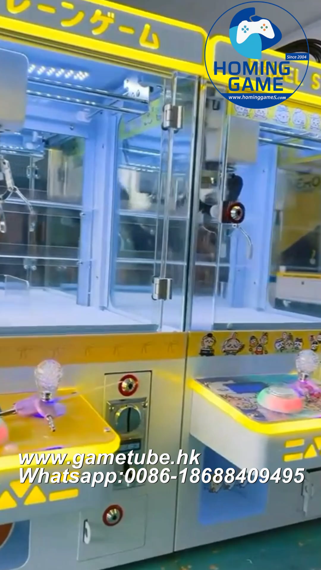 HomingGame Factory Skill Single Player Mini Crane Claw Machine | Desktop Mini Toy Catcher Arcade Game | Compact Prize Crane Machine for Sale