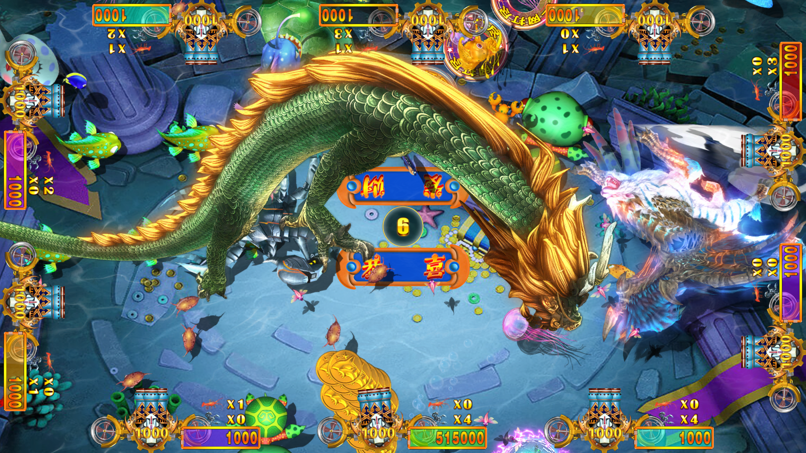 Super Ninja Turtles Plus Fishing Game Machine — High-Profit USA Arcade Fishing Table by HomingGame