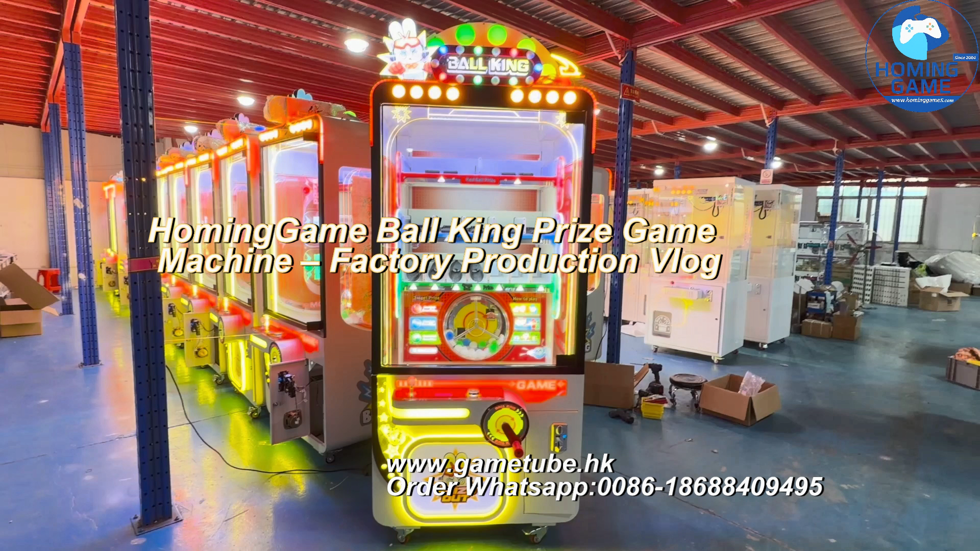 HomingGame Ball King Prize Game Machine – Factory Production Vlog HomingGame Ball King Prize Game Machine – Factory Production Vlog