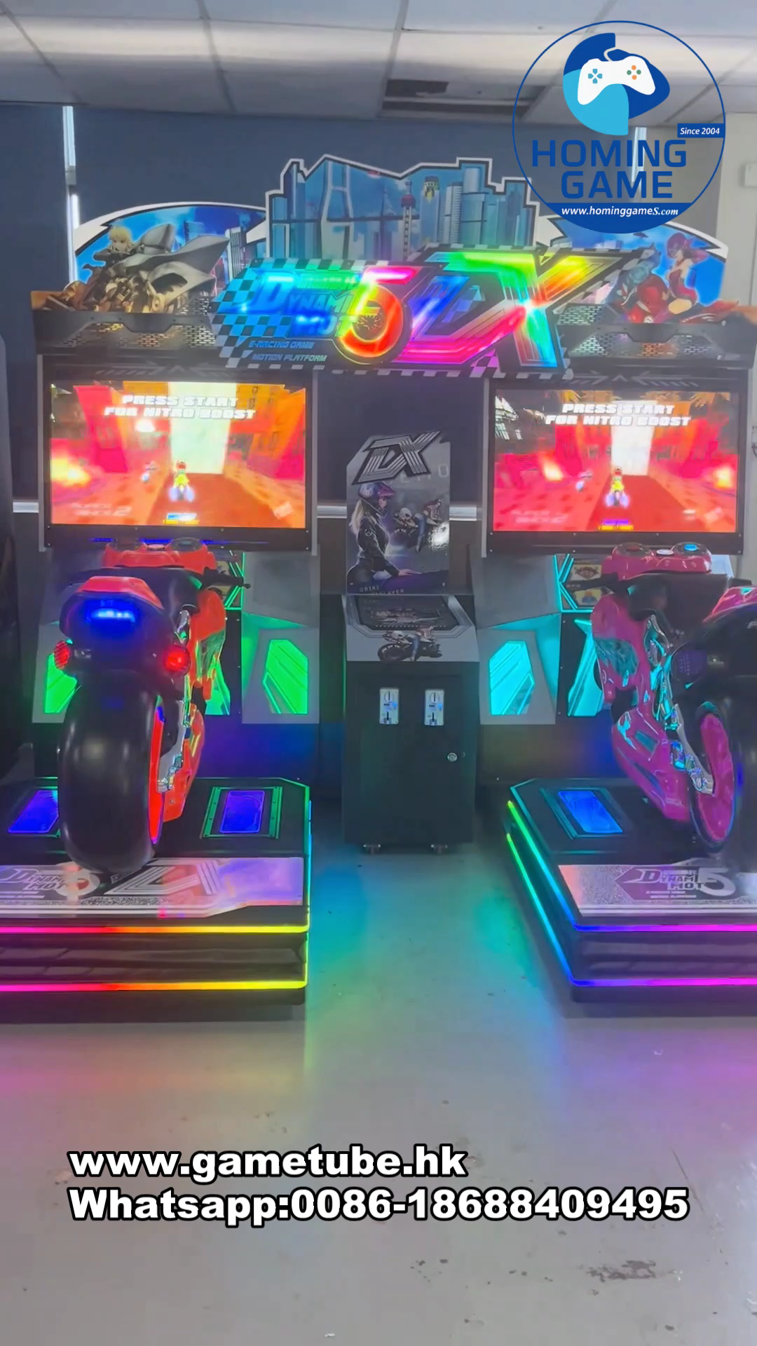 HomingGame Factory Dynamic Moto 5DX Super Bikes Racing Arcade Game Machine - Professional FF Moto Simulator with Motion Feedback for Amusement Centers