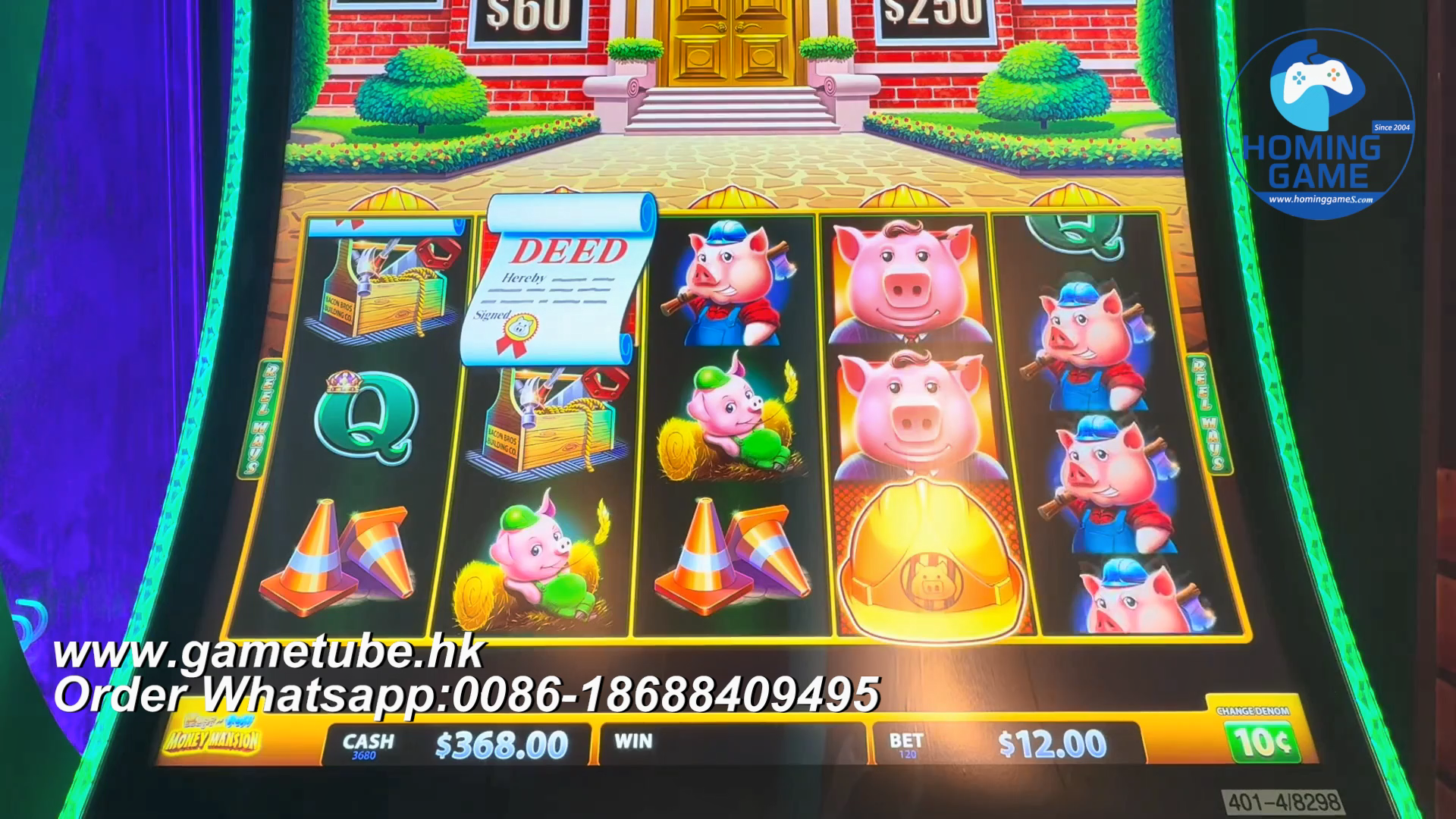 Factory Price Hard Hat Edition Huff n Puff Slot Machine – HomingGame Deluxe Casino Cabinet for Sale Factory Price Hard Hat Edition Huff n Puff Slot Machine – HomingGame Deluxe Casino Cabinet for Sale