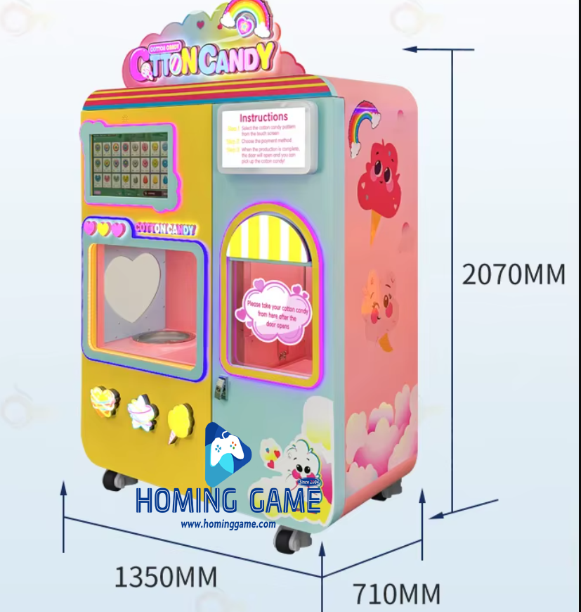 sweet cotton candy arcade machine