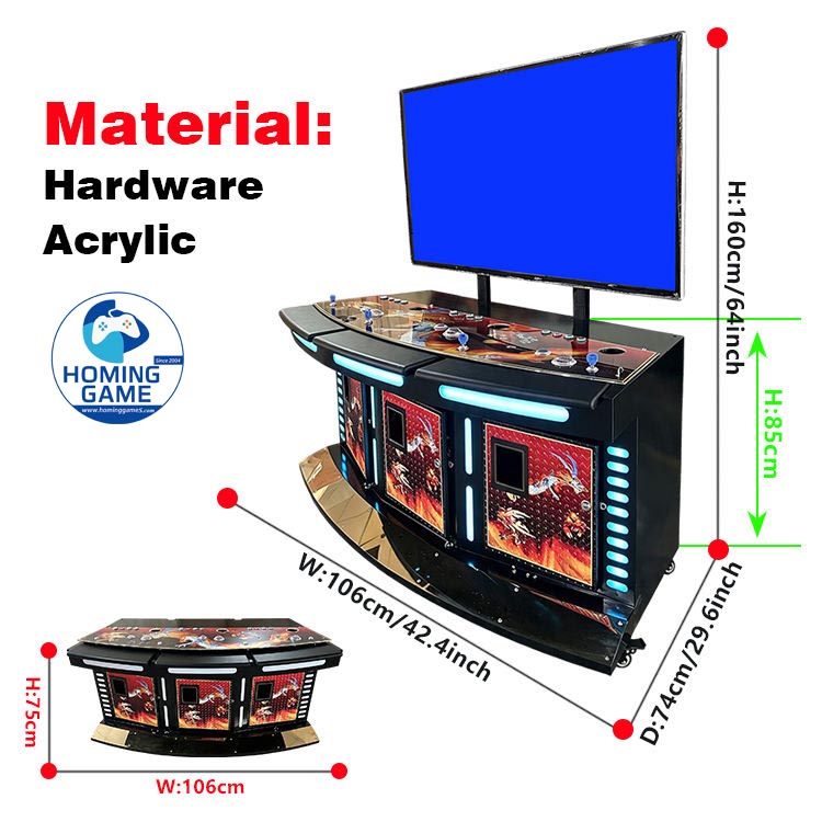 Wholesale 3 Player Fishing Table Arcade Fish Game Machine – 55-Inch Metal Cabinet, IGS Software, ICT Bill Acceptor & Custom Fish Games Board for Sale | HomingGame Factory Wholesale 3 Player Fishing Table Arcade Fish Game Machine – 55-Inch Metal Cabinet, IGS Software, ICT Bill Acceptor & Custom Fish Games Board for Sale | HomingGame Factory