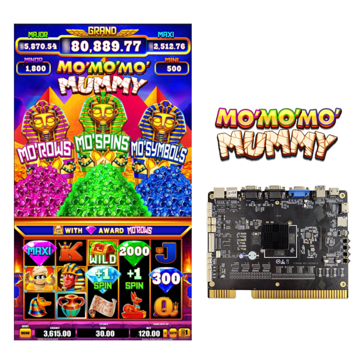 Wholesale Mo' Mo' Mo' Mummy Casino Gaming Skill PCB Slot Game Board Manufacturer – HomingGame Factory for 32 inch and 43 inch straight and curve slot table game machine Wholesale Mo' Mo' Mo' Mummy Casino Gaming Skill PCB Slot Game Board Manufacturer – HomingGame Factory for 32 inch and 43 inch straight and curve slot table game machine