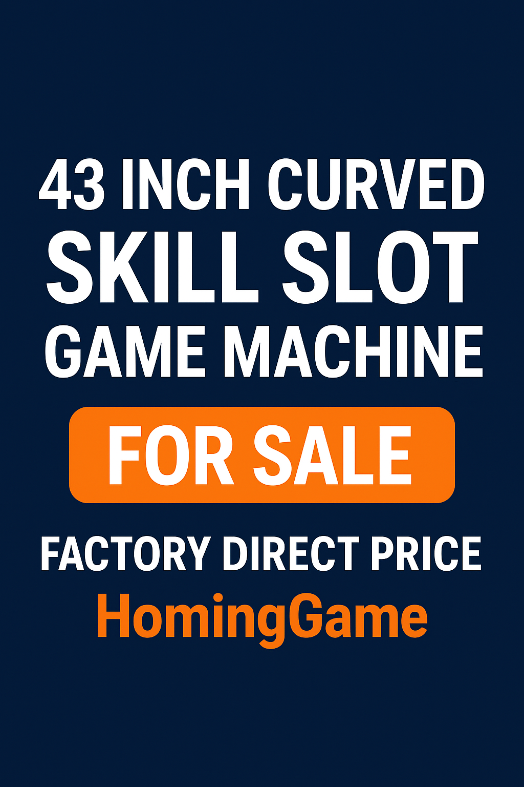 New 43" Curved Skill Slot — Multi-Game • For Sale #slottablegame #slotmachine