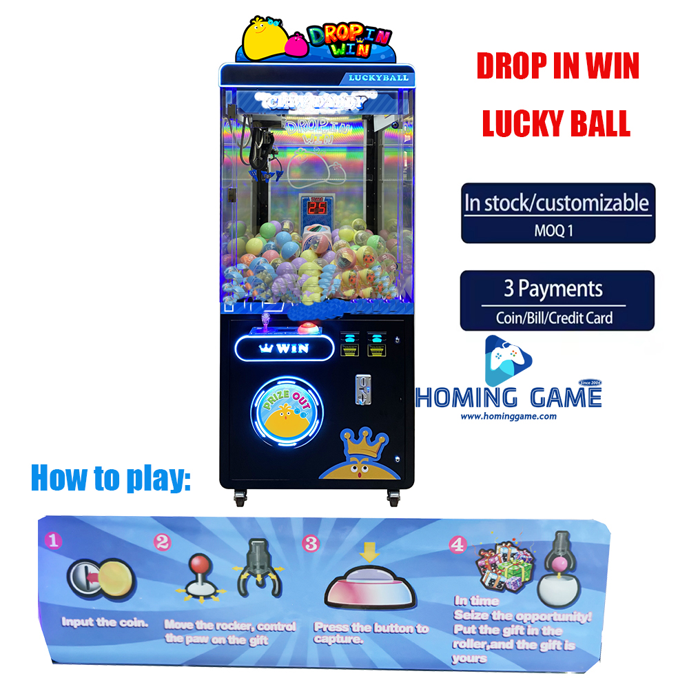 Brazil Popular Lucky Ball Prize Games Win the Ball Machine Drop in Win Capsule Toy Gift Arcade Game Brazil Popular Lucky Ball Prize Games Win the Ball Machine Drop in Win Capsule Toy Gift Arcade Game