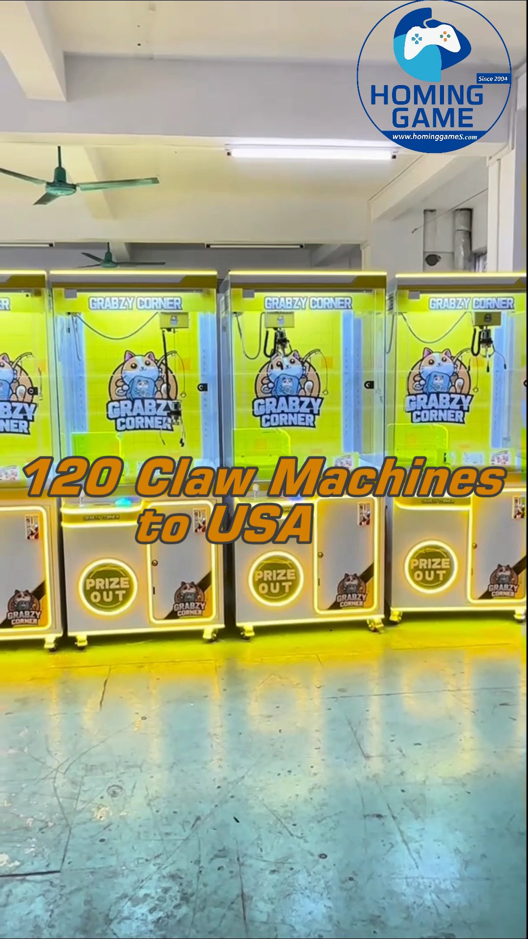 120 Crane Claw Machines Ready for USA! HomingGame Holiday Shipment Test Run #cranemachine 120 Crane Claw Machines Ready for USA! HomingGame Holiday Shipment Test Run #cranemachine