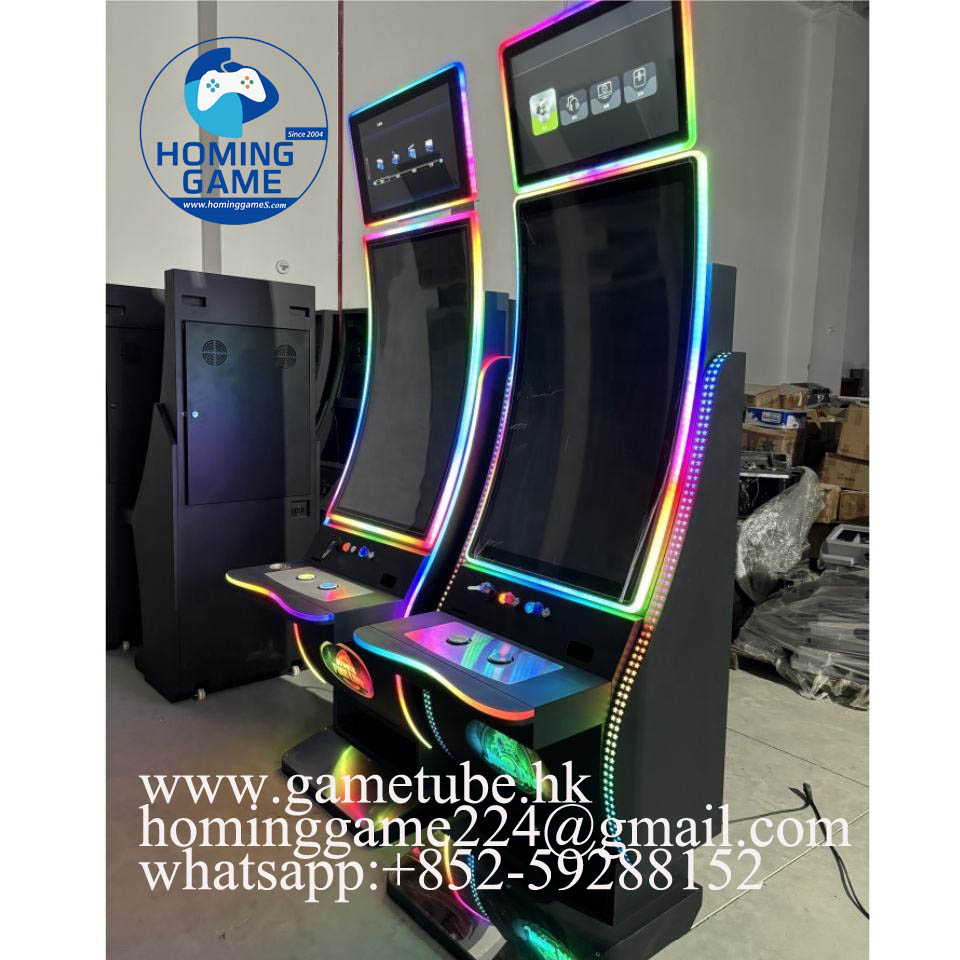 HomingGame Factory 43 Inch J Type Vertical Screen Slot Game Machine – Complete Arcade Cabinet with Multiple 5-in-1 Slot Game Motherboard & Smart Cash Acceptor