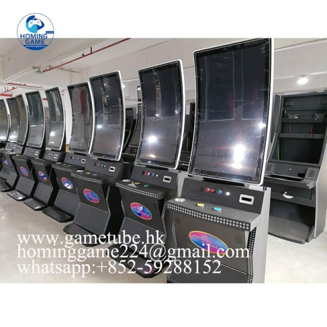 HomingGame 43-Inch Vertical Curved Skill Game Cabinet – Premium USA-Style Metal Arcade Machine for High-Traffic Venues with multiple skill game board fusion 4,fusion 6,fire link,huff and puff etc slot game HomingGame 43-Inch Vertical Curved Skill Game Cabinet – Premium USA-Style Metal Arcade Machine for High-Traffic Venues with multiple skill game board fusion 4,fusion 6,fire link,huff and puff etc slot game