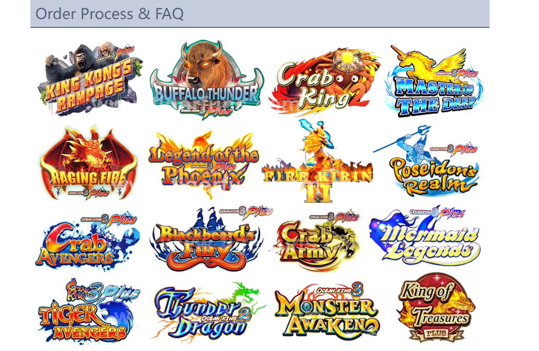 our fishing game machine motherboard fishing game title