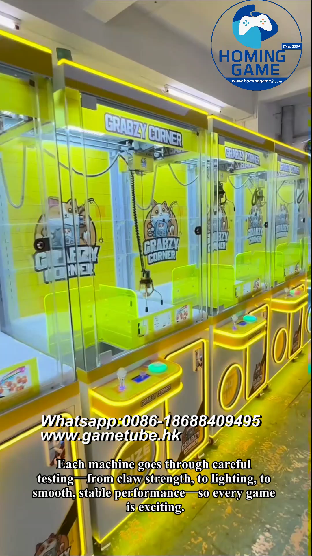 120 Crane Claw Machines Ready for USA! HomingGame Holiday Shipment Test Run #cranemachine 120 Crane Claw Machines Ready for USA! HomingGame Holiday Shipment Test Run #cranemachine