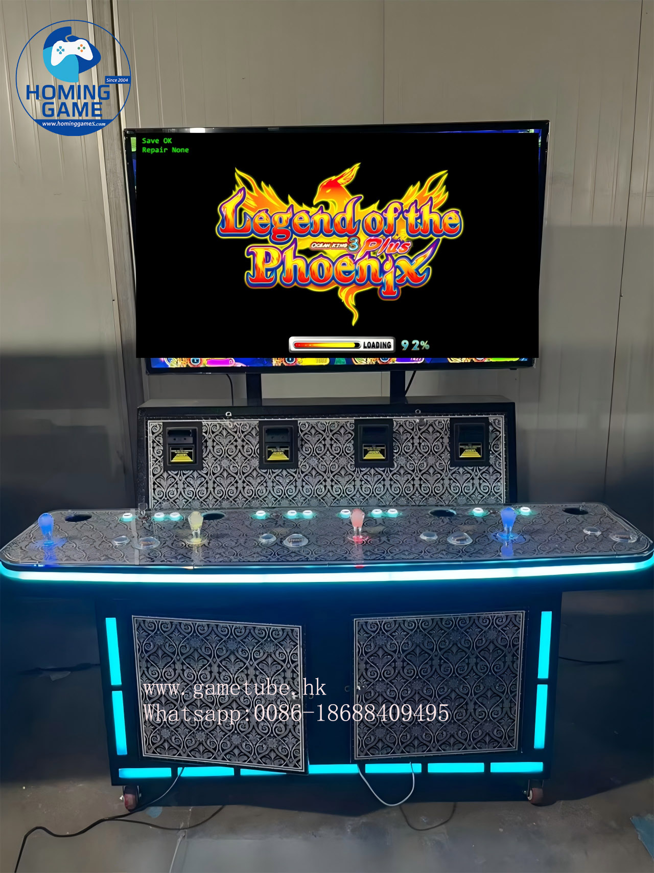 HomingGame Factory USA Hot Sale 4 Player Ocean King 3 Plus Fish Table Arcade Game Machine - High Profit Skill-Based Video Redemption Shooting Game HomingGame Factory USA Hot Sale 4 Player Ocean King 3 Plus Fish Table Arcade Game Machine - High Profit Skill-Based Video Redemption Shooting Game