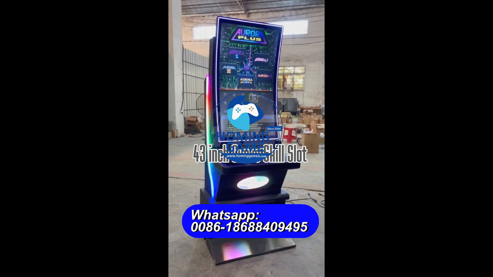 HomingGame Aurora Plus Skill Game – 5-in-1 Arcade Skill Game Board|43 inch Skill Slot table game machine