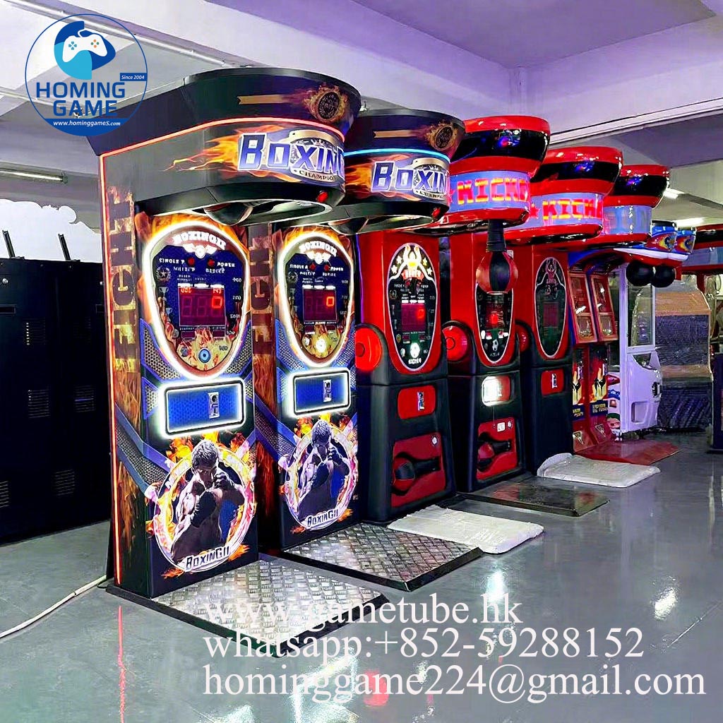 2026 Commercial Coin-Operated Boxing Arcade Machine – Heavy Duty Punching & Kicking Power Test Game for Entertainment Centers & Malls