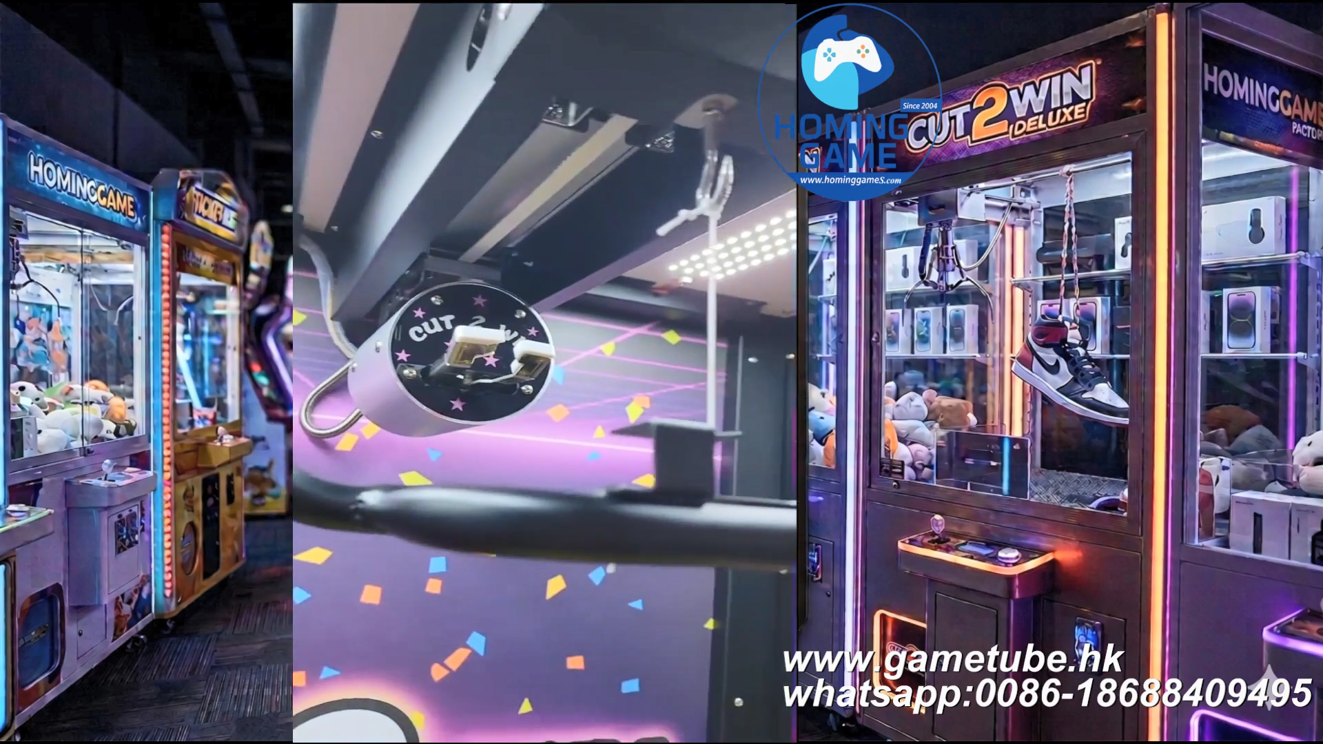 Cut 2 Win Prize Game Machine – Deluxe String Cutting Arcade Cabinet | HomingGame Factory