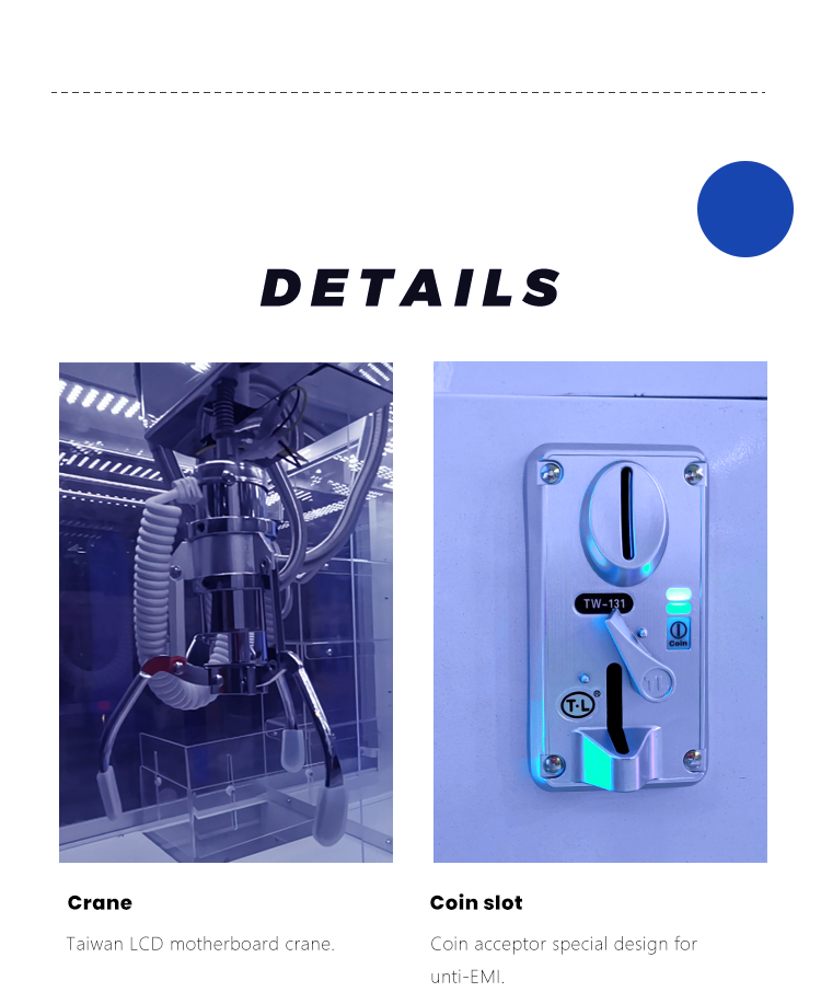 Coin Operated Luxury Mini Crane Claw Prize Game Machine for Sale | HomingGame Factory Direct Supply