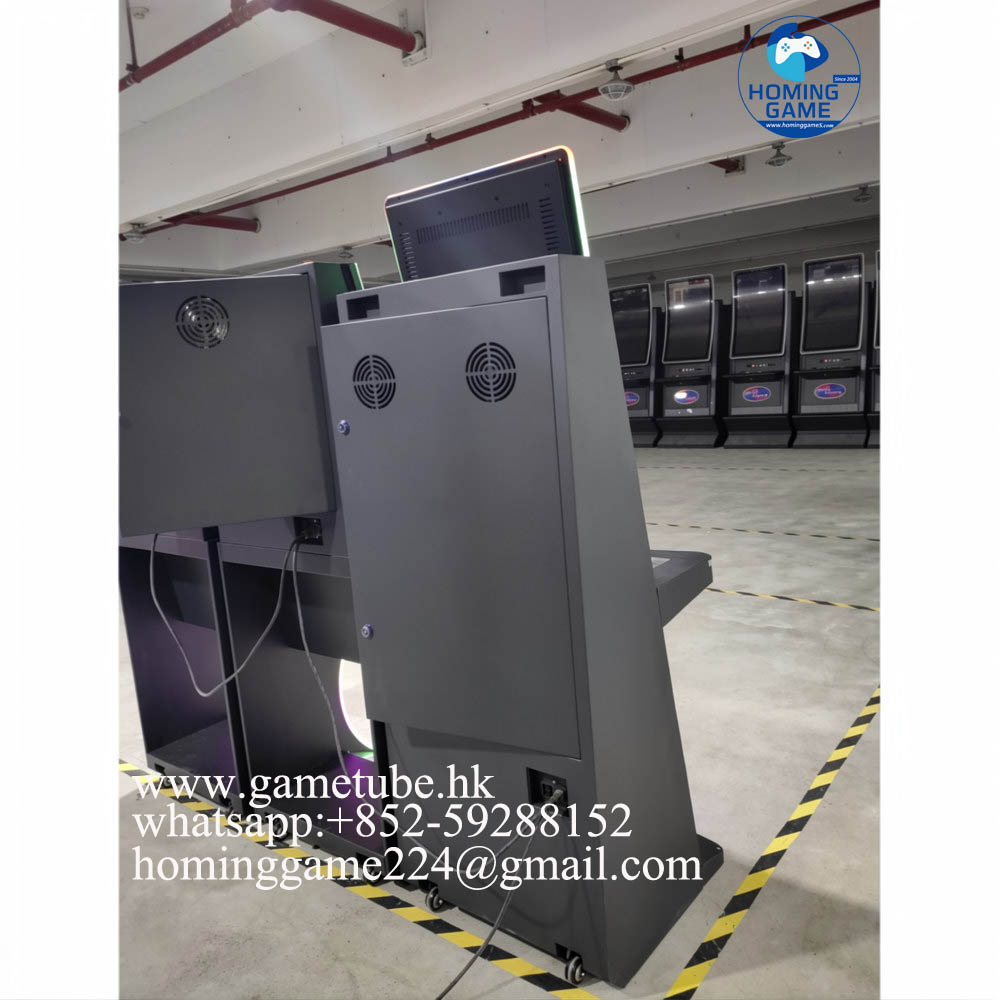 HomingGame 2026 Custom 32-Inch Curved Skill Game Cabinet – Industrial Vertical Touchscreen Arcade Machine for Gaming Centers