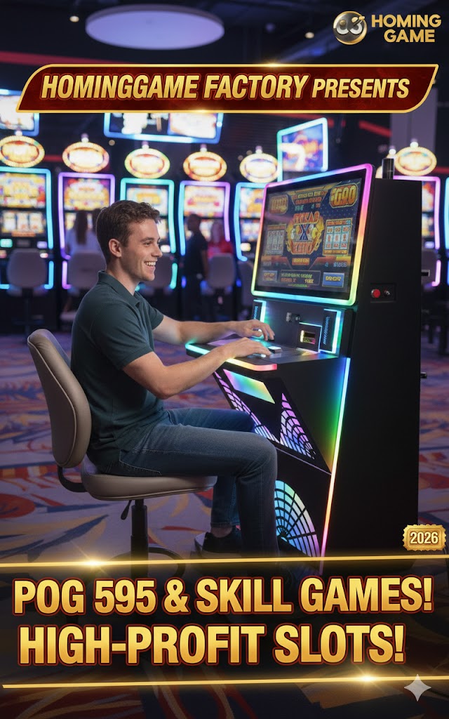 HomingGame 2026 Deluxe POG Slot Table Machine - 27-Inch Curved Touch Screen POG Slot Cabinet - Professional Pot-of-Gold Skill Game Machine with Bill Acceptor & Printer - High-Profit POG Slot Table for US Market HomingGame 2026 Deluxe POG Slot Table Machine - 27-Inch Curved Touch Screen POG Slot Cabinet - Professional Pot-of-Gold Skill Game Machine with Bill Acceptor & Printer - High-Profit POG Slot Table for US Market