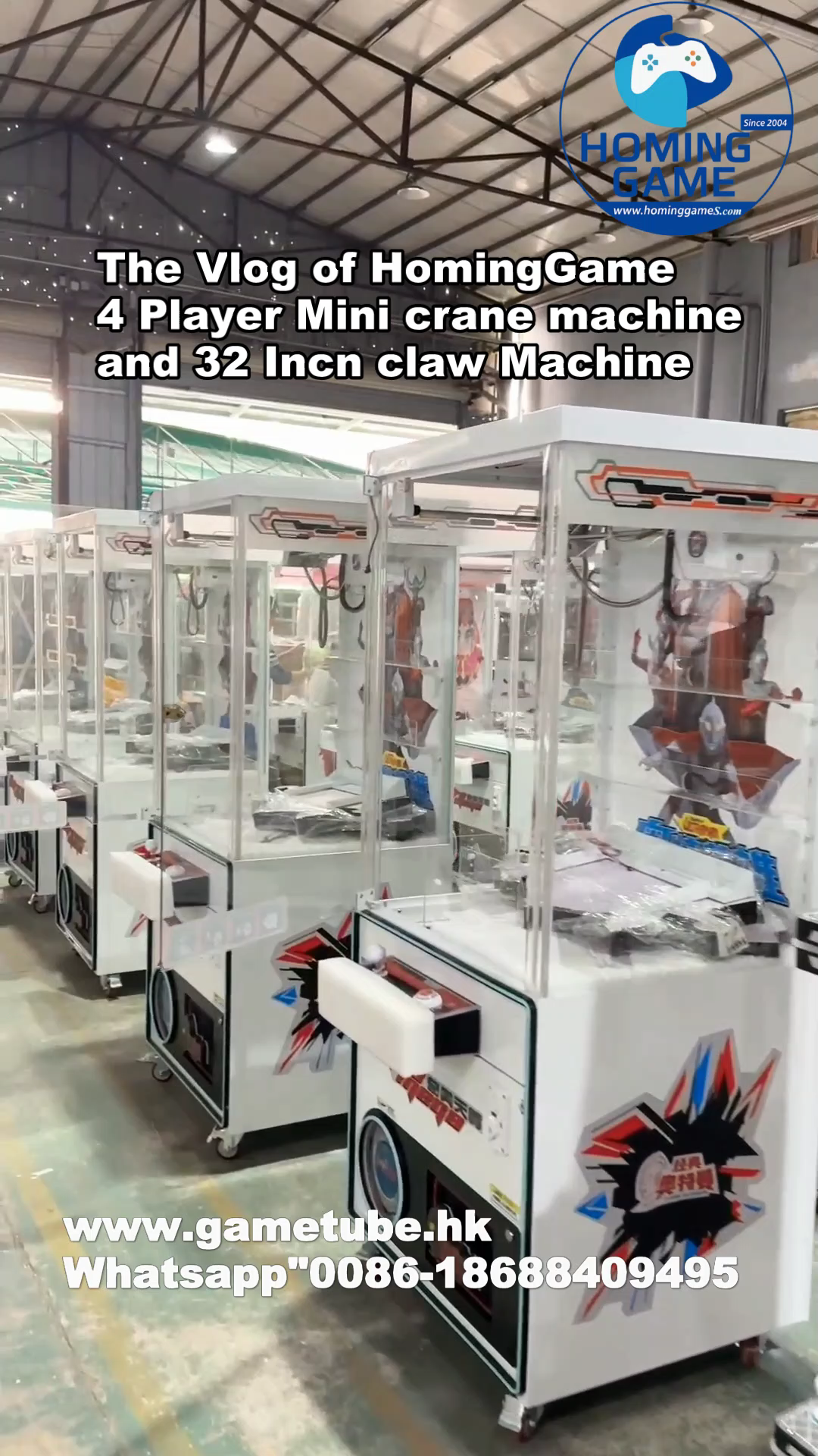 The Vlog of HomingGame 4 Player Mini Crane Machine & 32 Inch Big Claw Machine| The Vlog of HomingGame 4 Player Mini Crane Machine & 32 Inch Big Claw Machine|