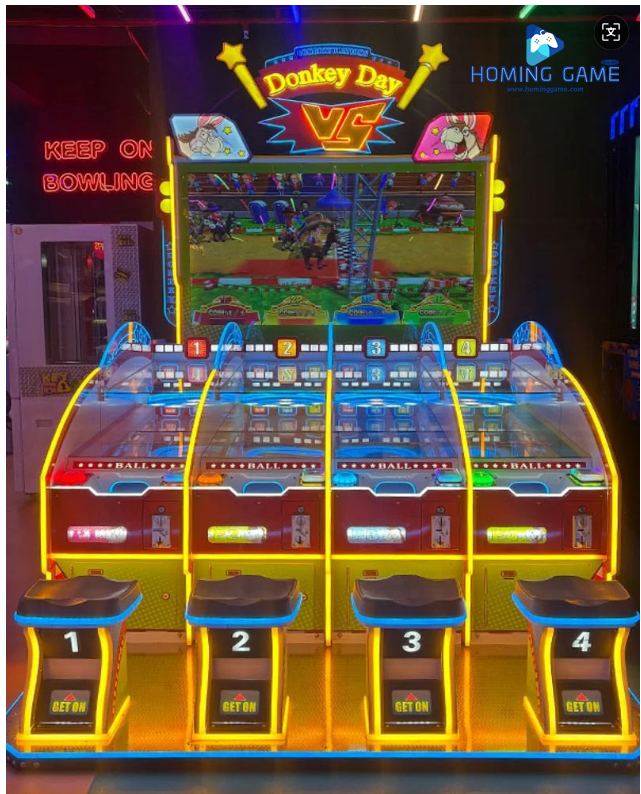 Factory Direct Multi Player Coin Operated Donkey Day Racing Ticket Redemption Game machine by HomingGame Factory Direct Multi Player Coin Operated Donkey Day Racing Ticket Redemption Game machine by HomingGame