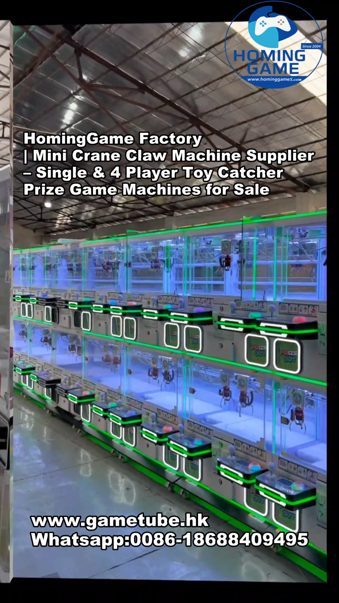 Top Mini Crane Claw Machines from HomingGame Factory | Single & 4 Player Toy Catcher Games Top Mini Crane Claw Machines from HomingGame Factory | Single & 4 Player Toy Catcher Games