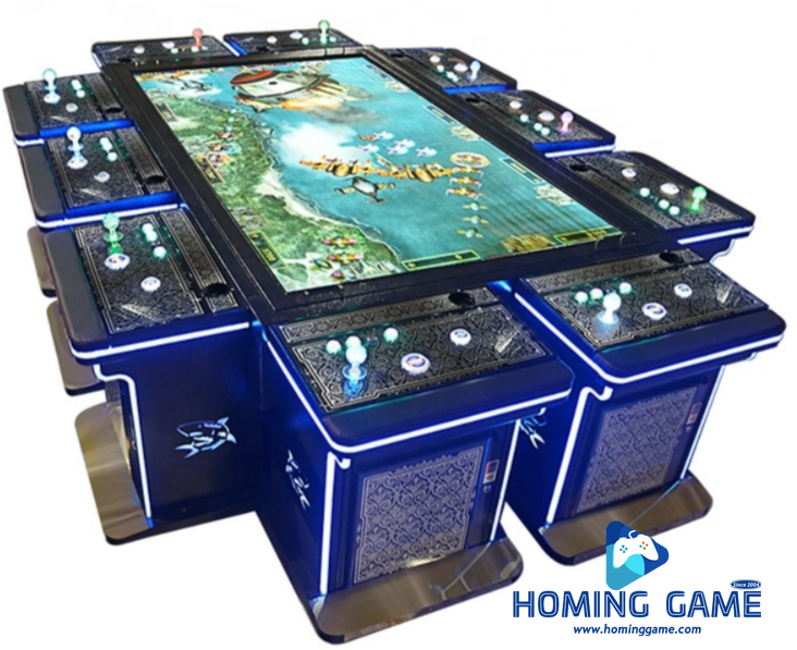 HomingGame Blue Color 10 players Fish Tables Fish Table Cabinet Fish Game Machine Table For Sale HomingGame Blue Color 10 players Fish Tables Fish Table Cabinet Fish Game Machine Table For Sale