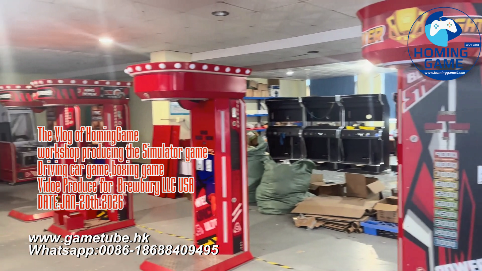 HomingGame Factory Workshop Vlog | Producing Mario Kart GP, Moto Racing & Boxing Arcade Game Machines for Brewbury LLC USA | Jan 20, 2026 HomingGame Factory Workshop Vlog | Producing Mario Kart GP, Moto Racing & Boxing Arcade Game Machines for Brewbury LLC USA | Jan 20, 2026