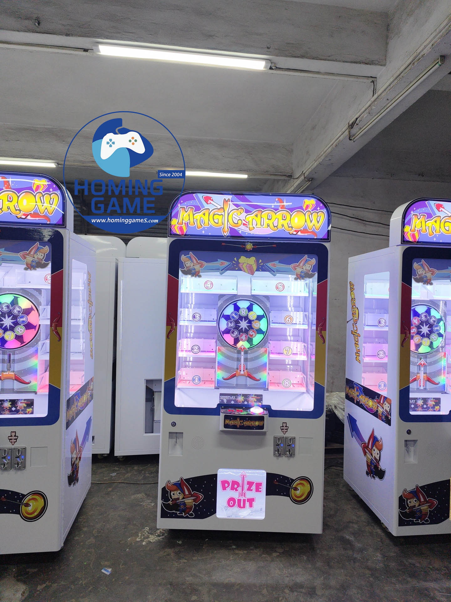 Magic Arrow Prize Game Machine – Skill-Based Arcade Prize Redemption Machine by HomingGame Magic Arrow Prize Game Machine – Skill-Based Arcade Prize Redemption Machine by HomingGame