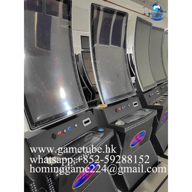 HomingGame 43-Inch Vertical Curved Skill Game Cabinet – Premium USA-Style Metal Arcade Machine for High-Traffic Venues with multiple skill game board fusion 4,fusion 6,fire link,huff and puff etc slot game HomingGame 43-Inch Vertical Curved Skill Game Cabinet – Premium USA-Style Metal Arcade Machine for High-Traffic Venues with multiple skill game board fusion 4,fusion 6,fire link,huff and puff etc slot game