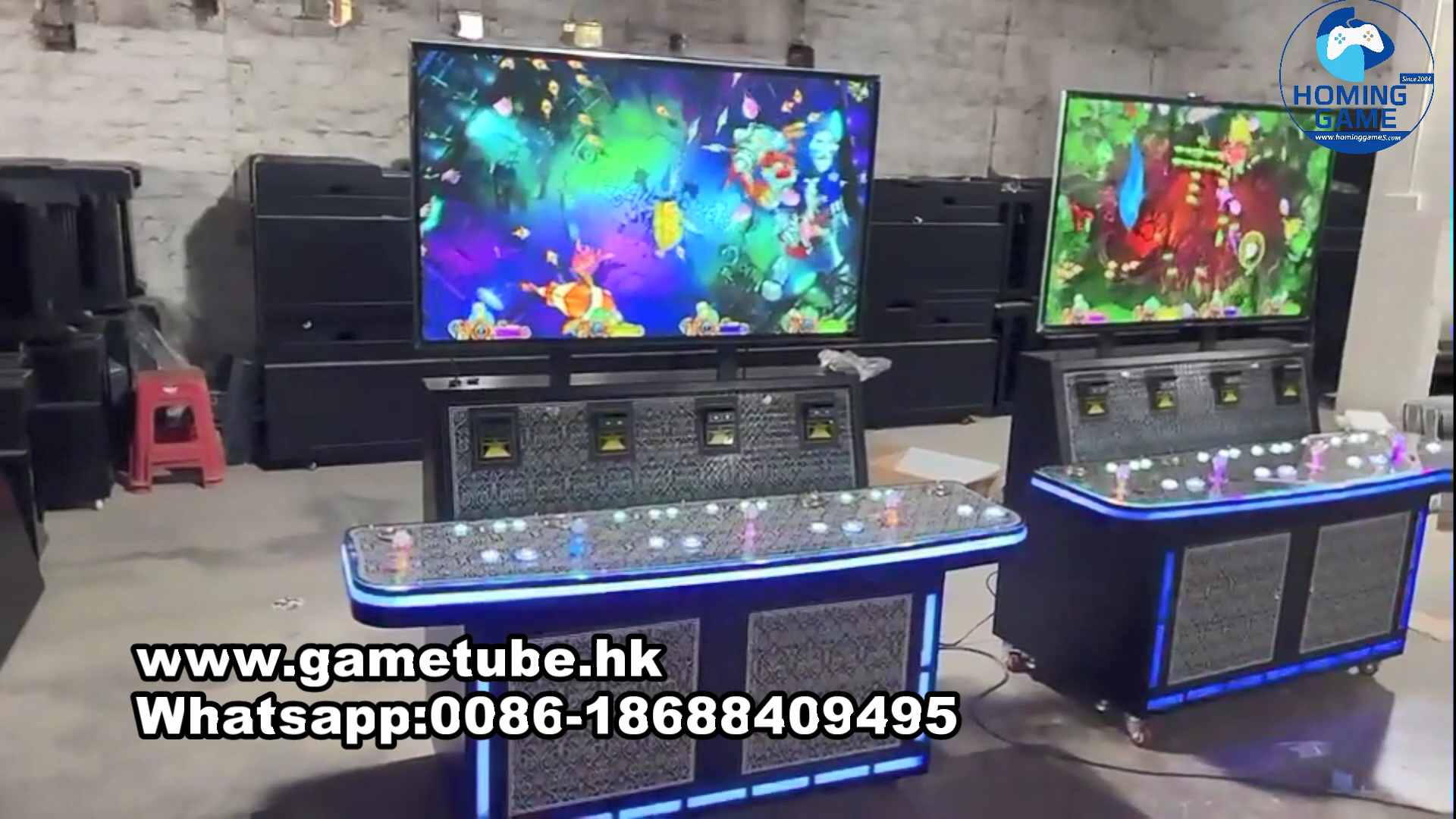 America Best-Selling 4 Player Upright Fishing Game Machine | Commercial Fishing Table Arcade Game | HomingGame Factory OEM Supplier