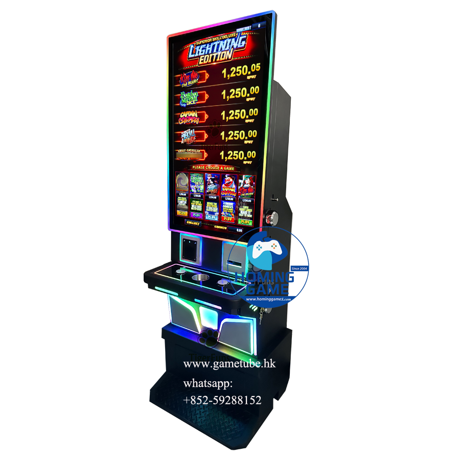 Factory Price 43 Inch Latest Vertical Skill Game Cabinet High Quality Touch Screen Slot Machine Housing Metal Casino Game Cabinet with Button Deck Factory Price 43 Inch Latest Vertical Skill Game Cabinet High Quality Touch Screen Slot Machine Housing Metal Casino Game Cabinet with Button Deck