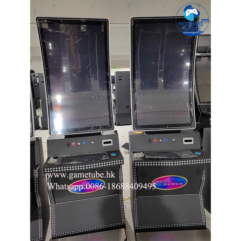 HomingGame Factory 43 Inch Curved Slot Table Game Machine - OEM/ODM Vertical 4K Touch Screen Casino Slot Machine for Arcade Gambling Hall