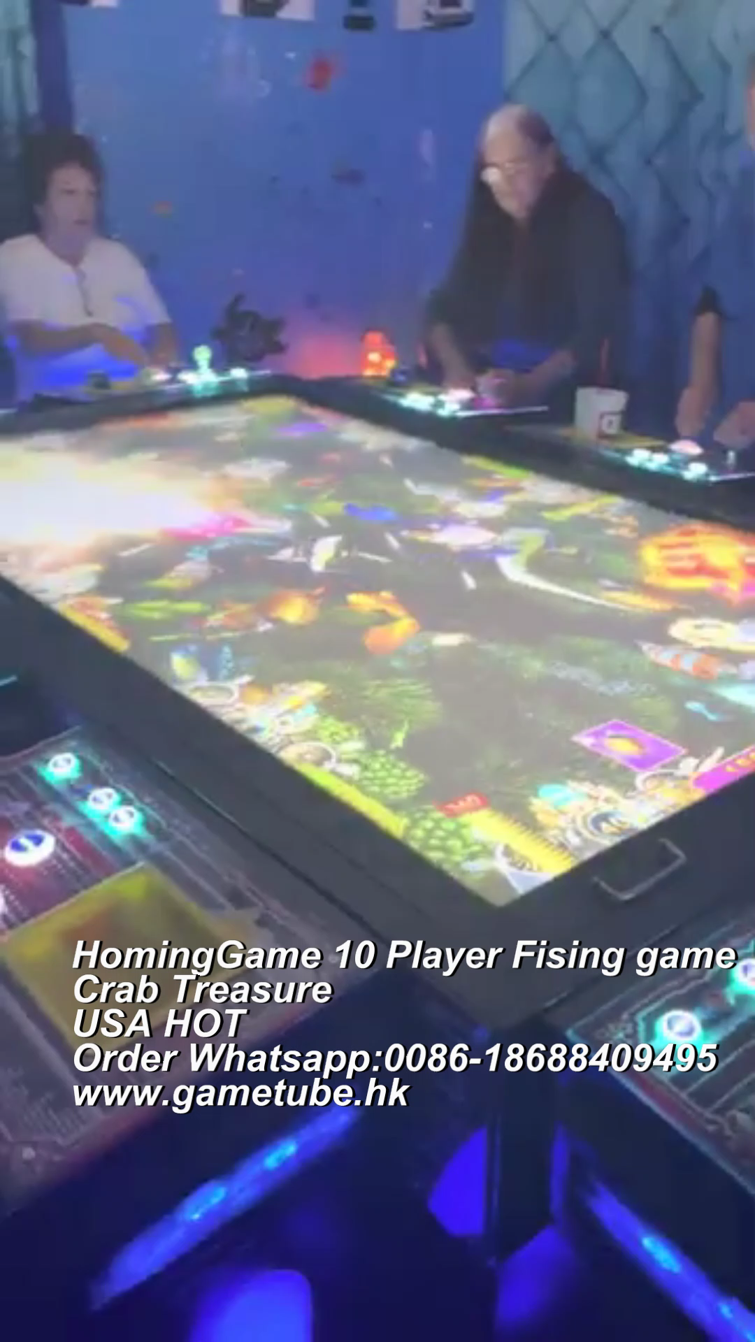 HomingGame 86 Inch 10 Player Fising Game Machine Crab Treasure Fishing Game USA hot Supply by HomingGame Factory Direct!!!!!!!!!!