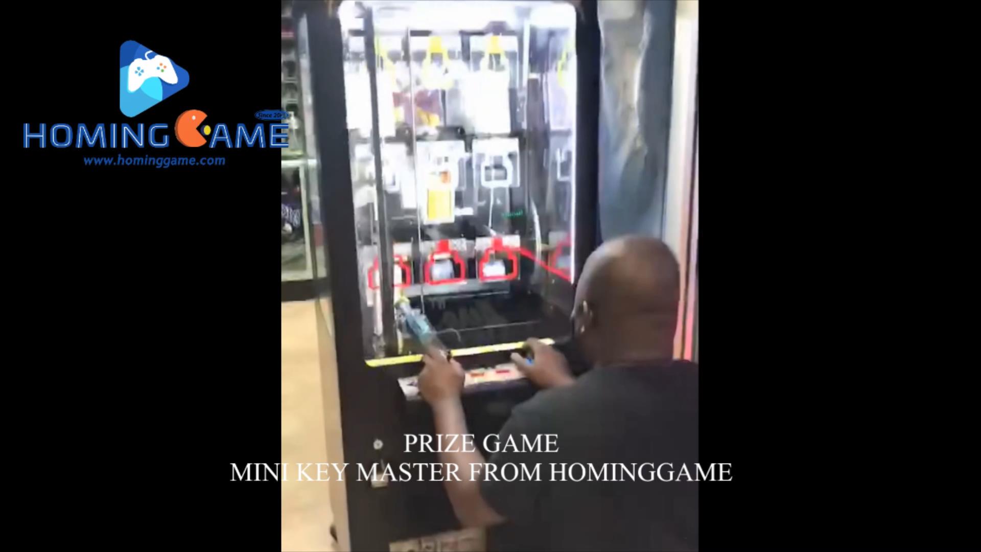 2020 Trinida Customer Win the BIg Prize from HomingGame Mini Key master Arcade Prize Redemption Game Machine(Order call whatsapp:+8618688409495),Black Color Mini Key Master Game Machine|keymaster|key master arcade game machine|key master game machine price|key master game machine for sale|claw machine|claw machines|claw machine win|key master win|Game Machine|Arcade Game Machine|Coin Operated Game Machine|Amusement Park Game Equipment |indoor game machine|Prize Redemption Game Machine
