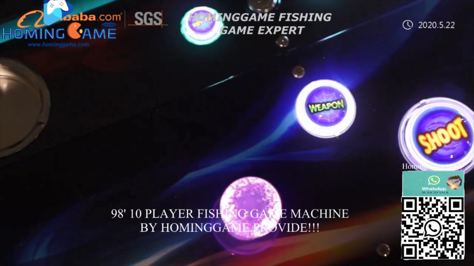 85 large screen 10 player fishing game machine,85