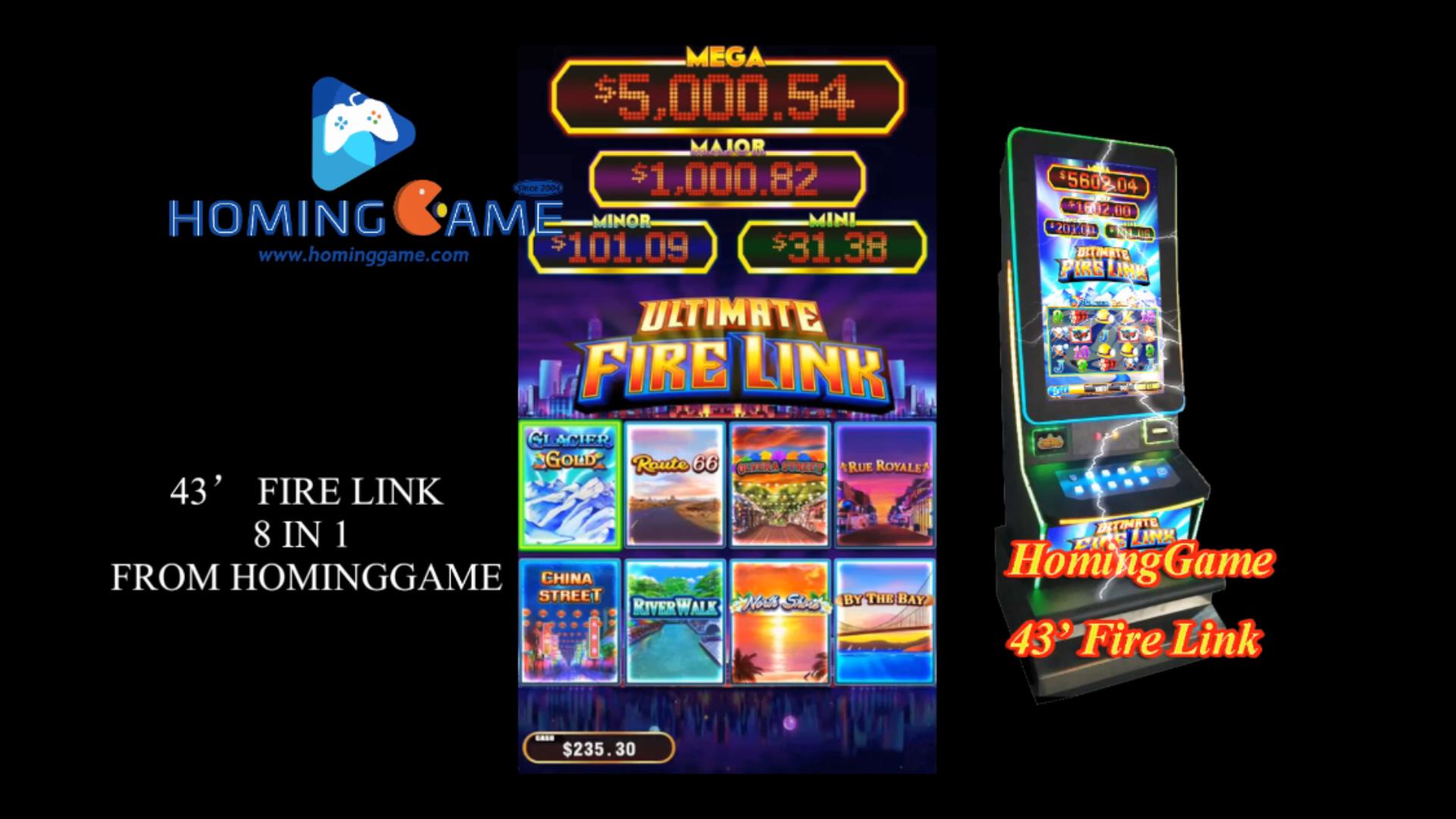 2021 HomingGame Newest Top 8 in 1 43'HD touch Screen Fire Link Slot Table Game Machine One Motherboard 8 games inside(Order Call Whatsapp:+8618688409495）,43' touch screen fire link slot game machine,43' touch monitor fire link slot table game machine,43' curve touch monitor fire link slot gaming machine,dragon link slot game machine,panda link slot game machine,golden buffalo slot game machine,fusion 4 slot game machine,ultimate fire link,ultimate fire link slot game machine,ultimate fire link slot game,fire link slot game machine,fire link,ultimate fire link slot gaming machine,ultimate fire link slot table gaming machine,slot game,slot table game,slot gaming machine,game machine,arcade game machine,coin operated game machine,arcade game machine for sale,amsuement machine,entertainment game machine,family entertainment game machine,hominggame,www.gametube.hk,indoor game machine,casino,gambling machine,electrical game machine,slot,slot game machine for sale,slot table for sale,simulator game machine,video game machine,video game,video game machine for sale,hominggame fire link slot game,slot gaming