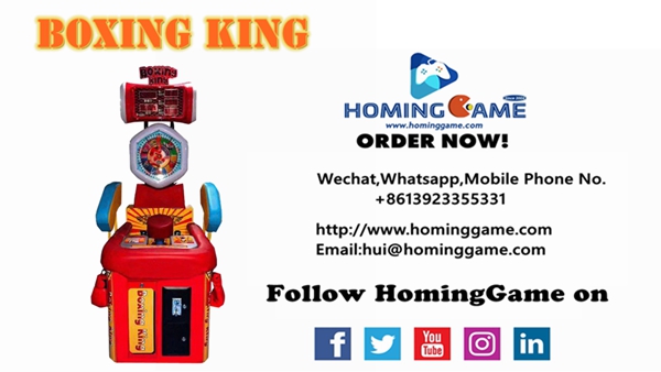 HomingGame King Boxing: Coin-Operated Punching Lottery Game Machine