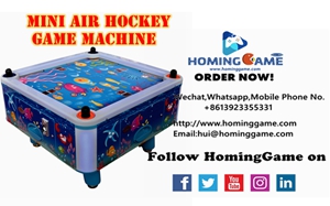 Indoor Mini Air Hockey Arcade Game Machine | 4P Coin Lottery