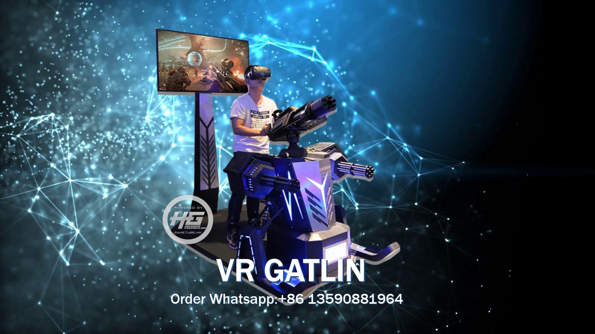 Newest 9D VR Simulator Games - 9D VR Gatlin Arcade Game