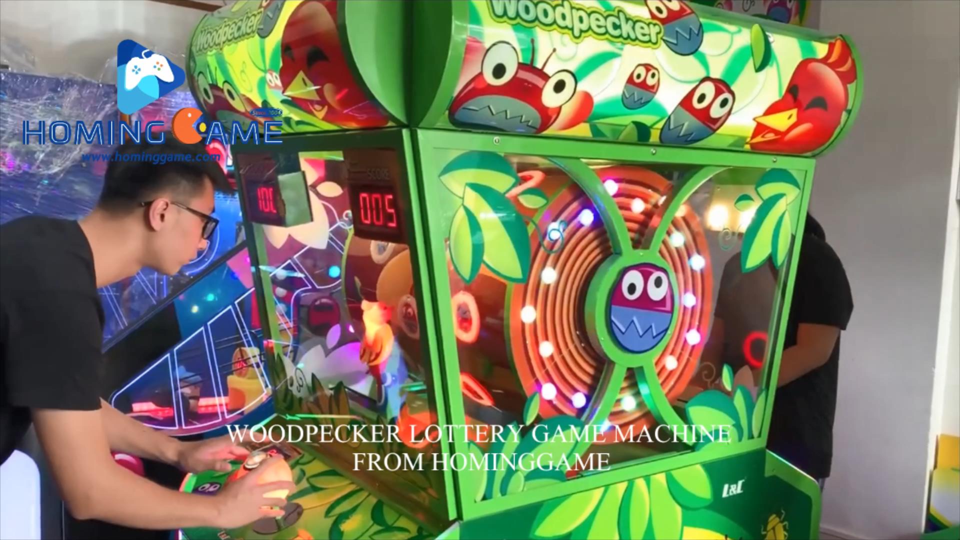 December HomingGame New Released WoodPecker Lottery Game Machine