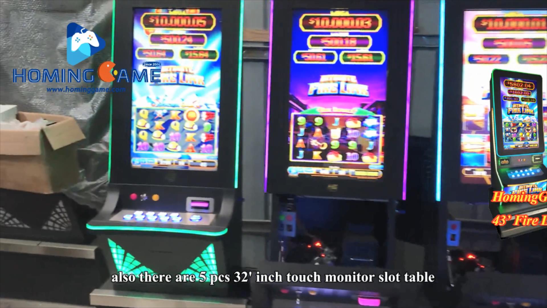 USA Hot Sale 43' Touch Monitor 8 in 1 Fire Link Slot Table Game Machine