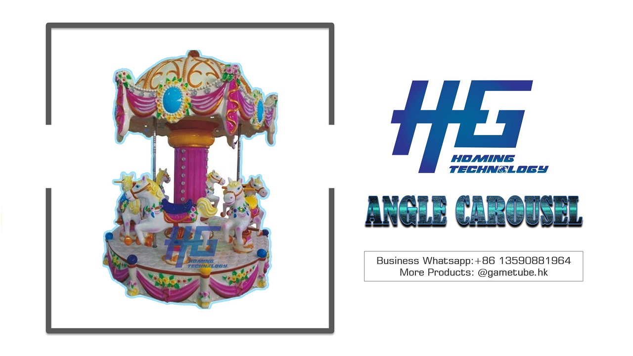 Newest Luxury Angel Amusement Carousel 6 Players Kids Rides Carousel For Sale