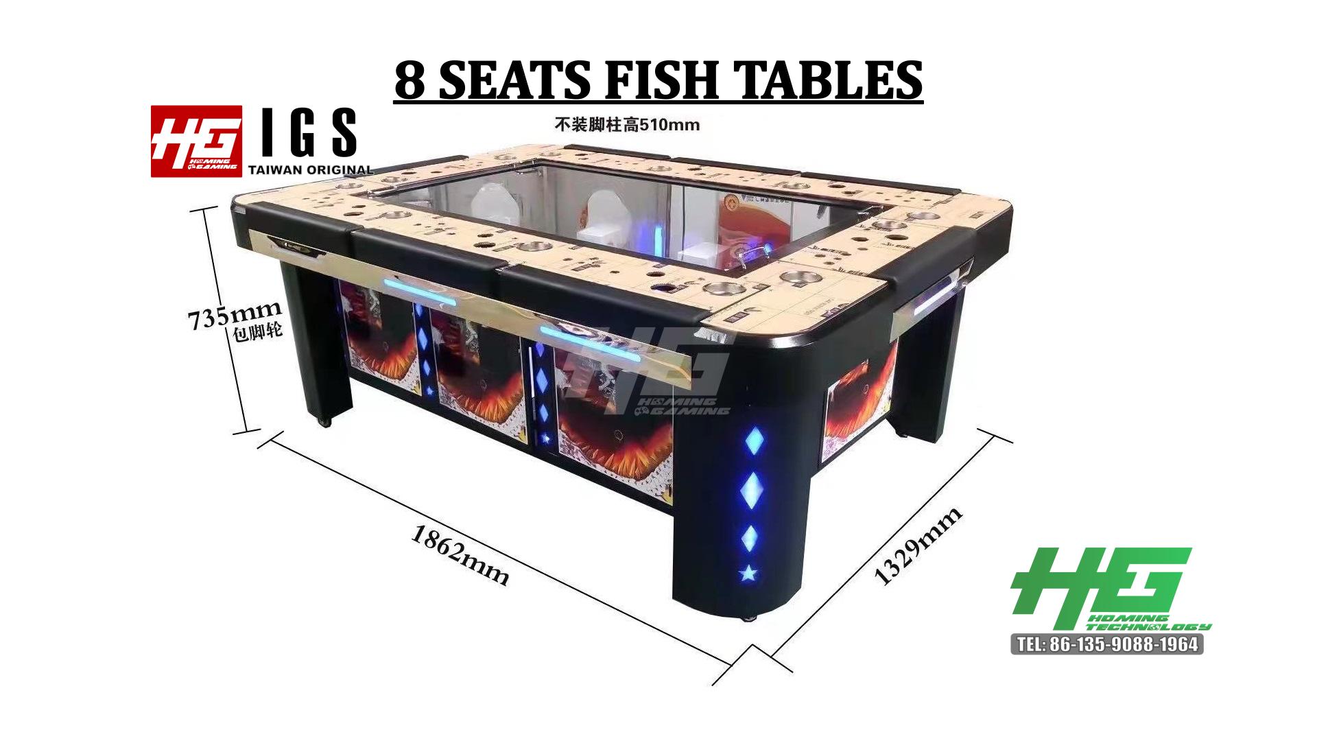 2021 Newest 8 Seats Fishing Hunter Tables, Fish Game Machine