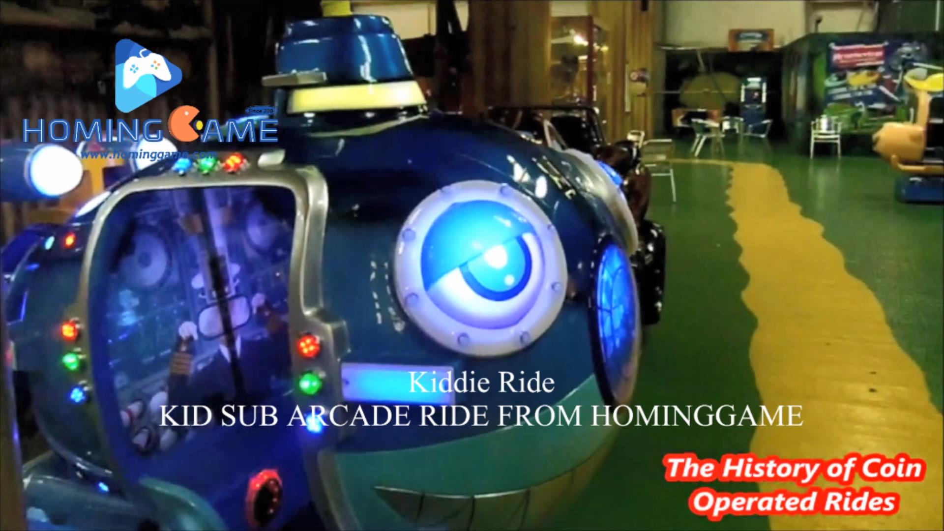 Coin Operated Arcade Kiddie Sub Submarine Arcade Game